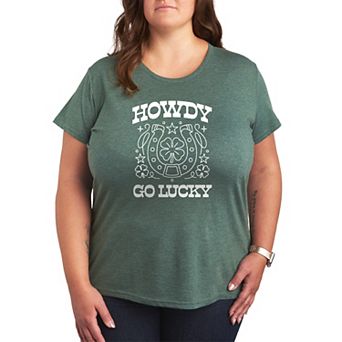 Plus Size Howdy Go Lucky Graphic Tee