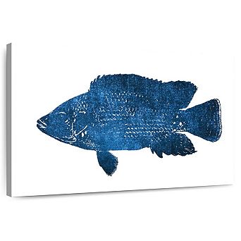Navy Fish Wall Art