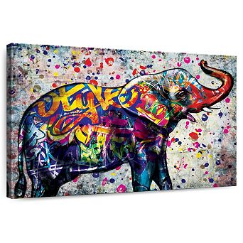 Epic Colorful Elephant Wall Art