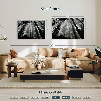 Eerie Forest Mist Wall Art