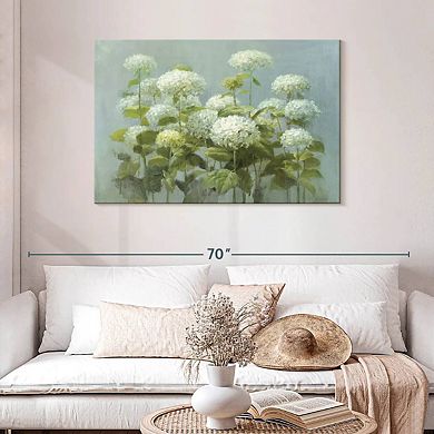 White Hydrangea Garden Wall Art
