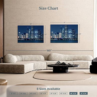 Bright Downtown Chicago Wall Art