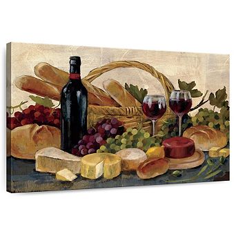 Tuscan Evening Wine Crop Wall Art