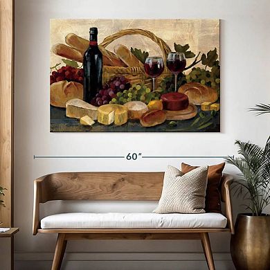 Tuscan Evening Wine Crop Wall Art