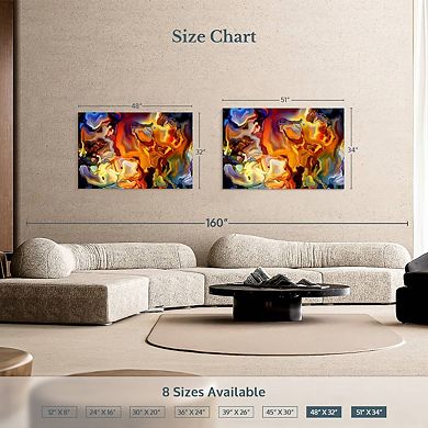 Abstract Stained Glass Wall Art