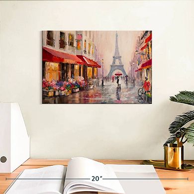 Rainy Paris Wall Art