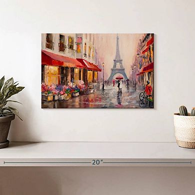Rainy Paris Wall Art
