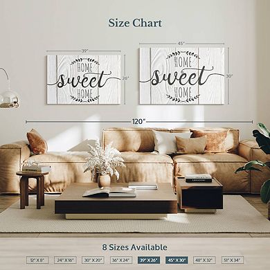 Home Sweet Home Typography VI Wall Art
