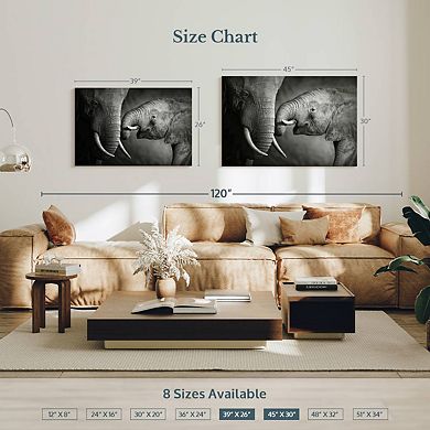 Elephant Affection Wall Art