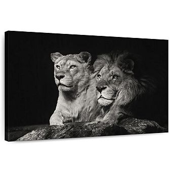 Lion And Lioness Mates Wall Art