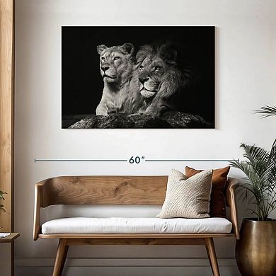 Lion And Lioness Mates Wall Art