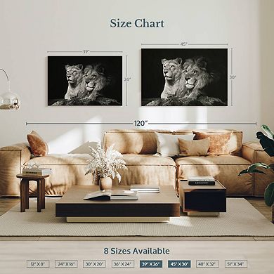 Lion And Lioness Mates Wall Art