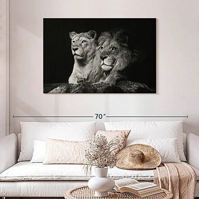 Lion And Lioness Mates Wall Art