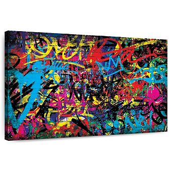 Abstract Graffiti Wall Art