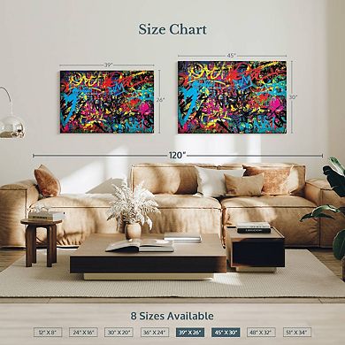 Abstract Graffiti Wall Art