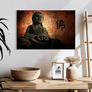 Grunge Buddha Wall Art
