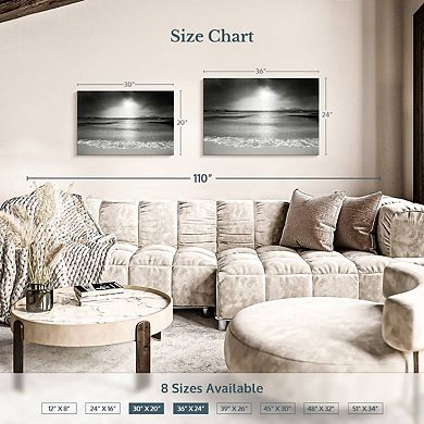 Black And White Beach Wall Art