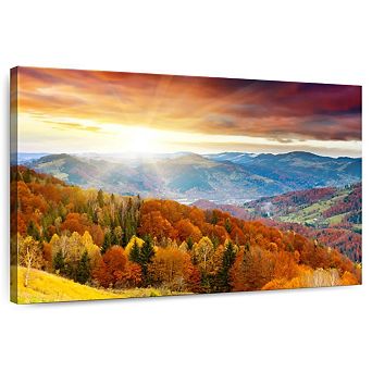 Mountain With Trees Wall Art