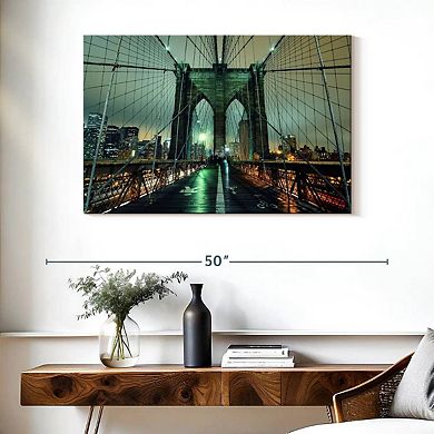 Brooklyn Bridge Nightfall Wall Art