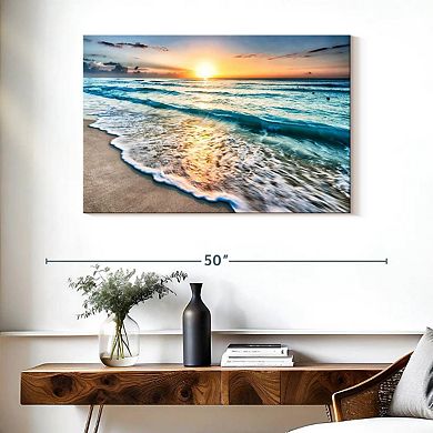 Foamy Cancun Beach Wall Art