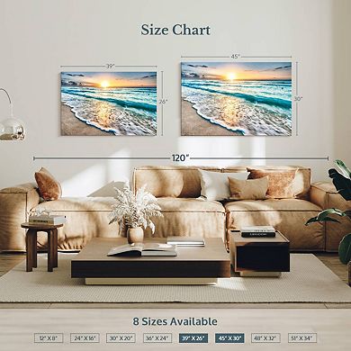 Foamy Cancun Beach Wall Art