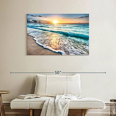 Foamy Cancun Beach Wall Art