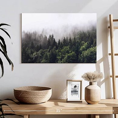 Hazy Pine Forest Wall Art