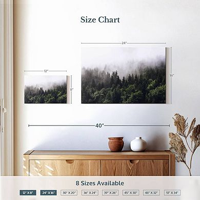 Hazy Pine Forest Wall Art
