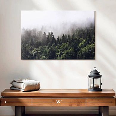 Hazy Pine Forest Wall Art