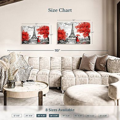 Paris Couple Pop Wall Art