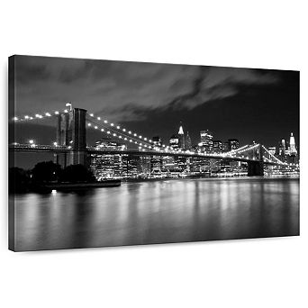 Brooklyn Bridge At Night Wall Art