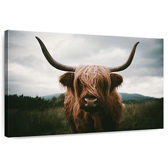 Open Field Highland Cow Wall Art