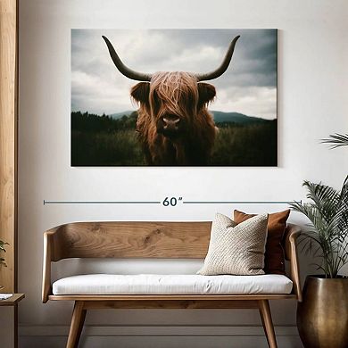 Open Field Highland Cow Wall Art