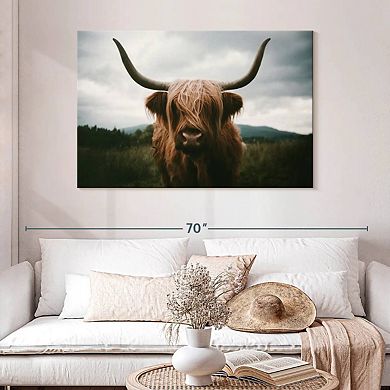 Open Field Highland Cow Wall Art