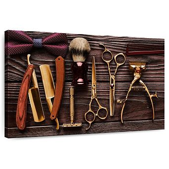 Salon Golden Tools Wall Art
