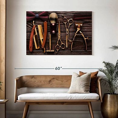 Salon Golden Tools Wall Art