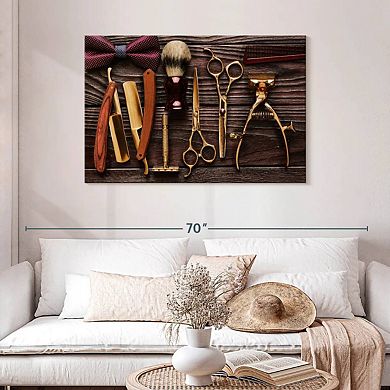 Salon Golden Tools Wall Art