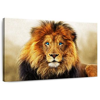 Blue Eyed Lion Wall Art