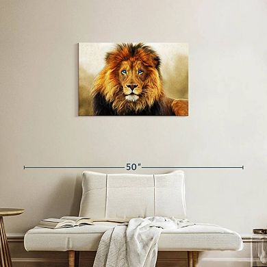 Blue Eyed Lion Wall Art