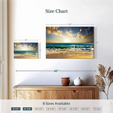 Ocean Beach Sunset Wall Art