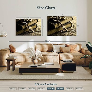 Bible And Cross Wall Art