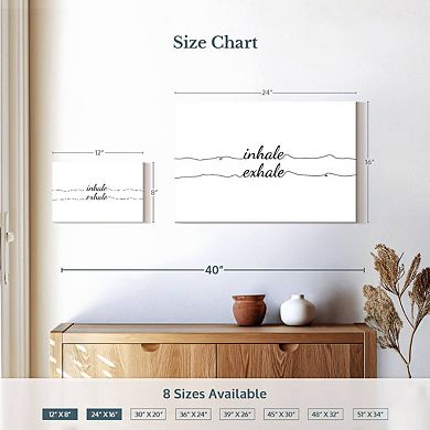 Inhale Exhale Wall Art