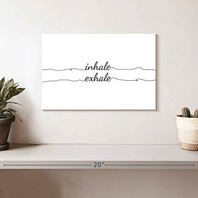 Inhale Exhale Wall Art