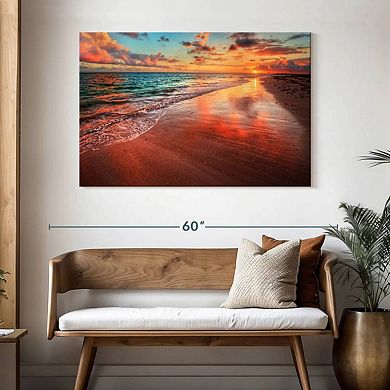 Colorful Beach Scene Wall Art
