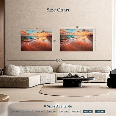 Colorful Beach Scene Wall Art