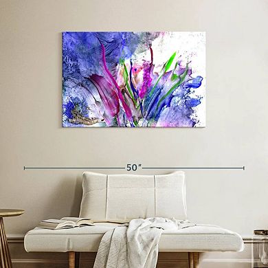 Abstract Flower Wall Art