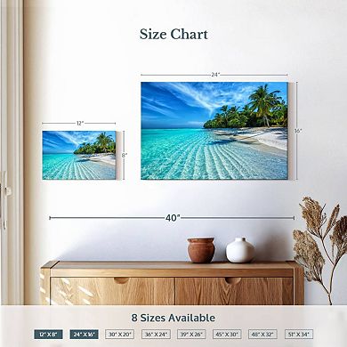 Maldives Beach Coast Wall Art