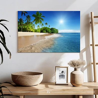 Sunny Caribbean Beach Wall Art