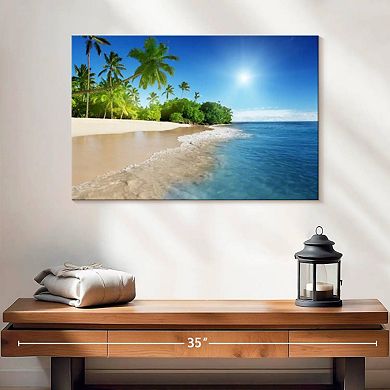 Sunny Caribbean Beach Wall Art