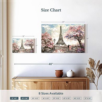 Spring Lovers In Paris Wall Art